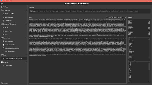Screenshot z Roselt Developer Tools