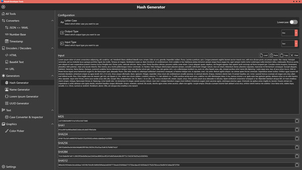 Screenshot z Roselt Developer Tools