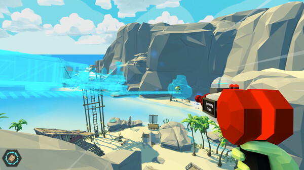 Screenshot of Ridiculous Gungame gameplay showing in-action mechanics