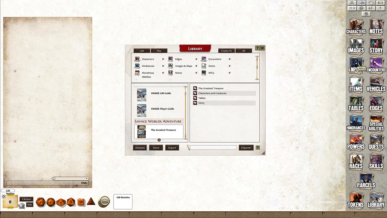 Fantasy Grounds - The Greatest Treasure: A Fantasy Savage Taleのスクリーンショット 1