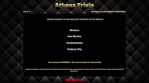 Athena Trivia screenshot 3