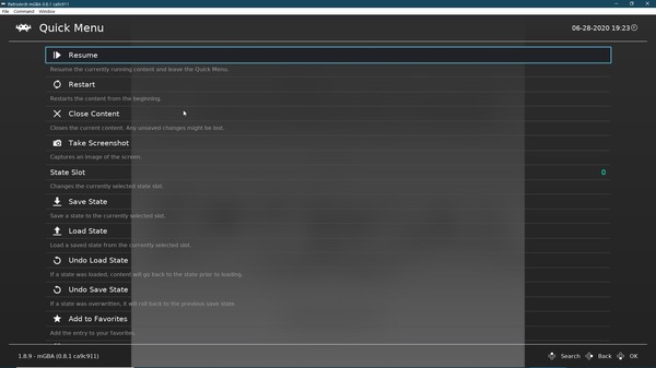 RetroArch - mGBA