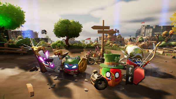 Screenshot of Bang-On Balls: Chronicles gameplay showing in-action mechanics