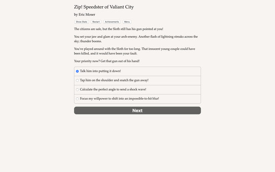Screenshot z Zip! Speedster of Valiant City
