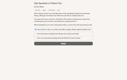 Screenshot z Zip! Speedster of Valiant City