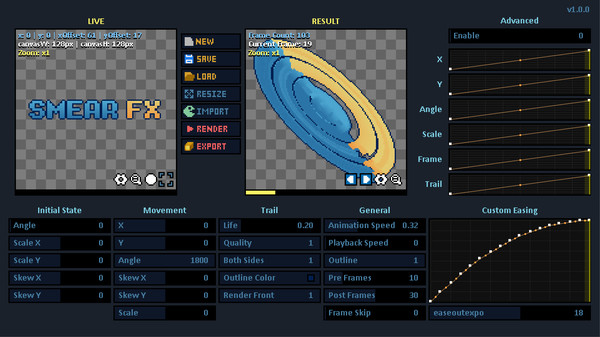 Screenshot z Smear FX Screenshot z Smear FX