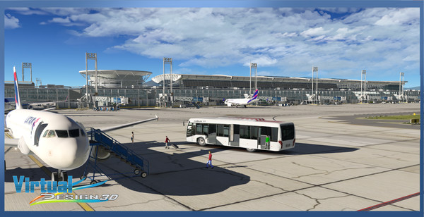 X-Plane 11 - Add-on: Aerosoft - SCEL Intl. Airport & Santiago City 2020 (DLC)
