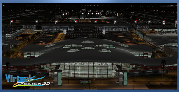 X-Plane 11 - Add-on: Aerosoft - SCEL Intl. Airport & Santiago City 2020 (DLC)