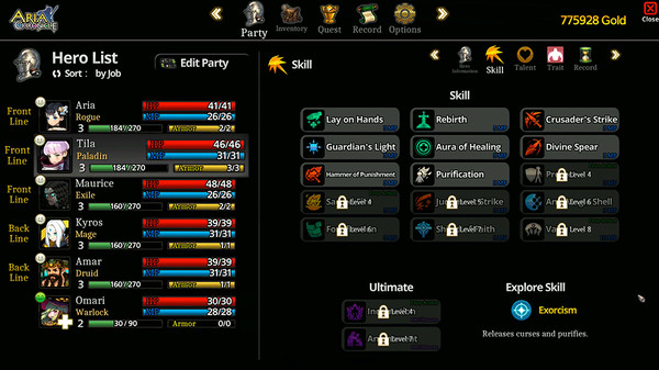 Screenshot z ARIA CHRONICLE