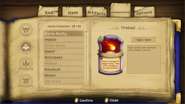 Screenshot z Cardnarok: Raid with Gods