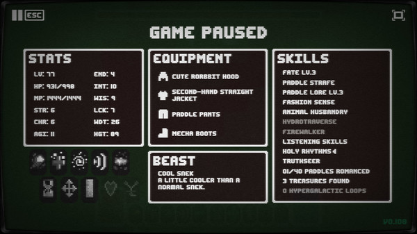 Screenshot z Hypergalactic Psychic Table Tennis 3000