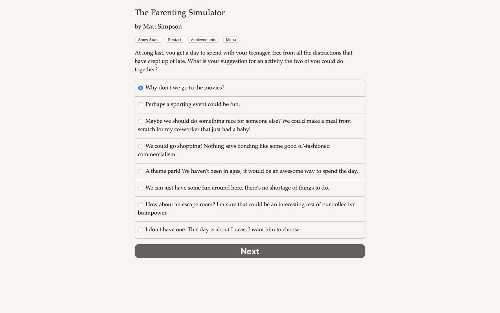 The Parenting Simulator screenshot #2