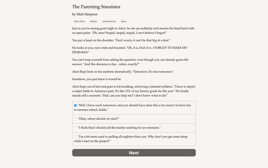 Screenshot z The Parenting Simulator