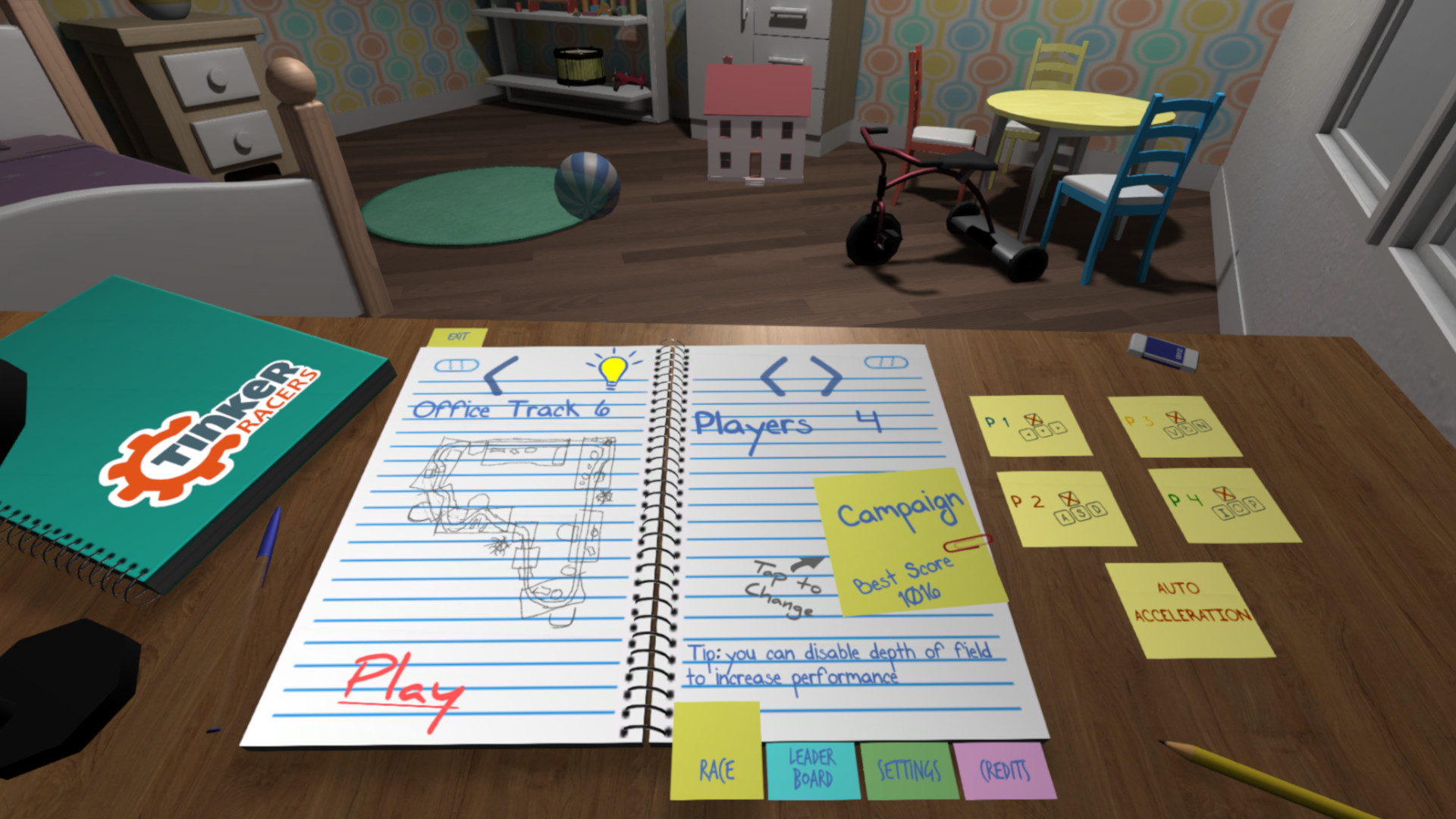 #1. Tinker Racers (Steam) 由: Rumbora Party Games