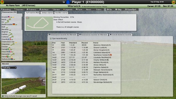 Screenshot z Starters Orders Classic Horse Racing
