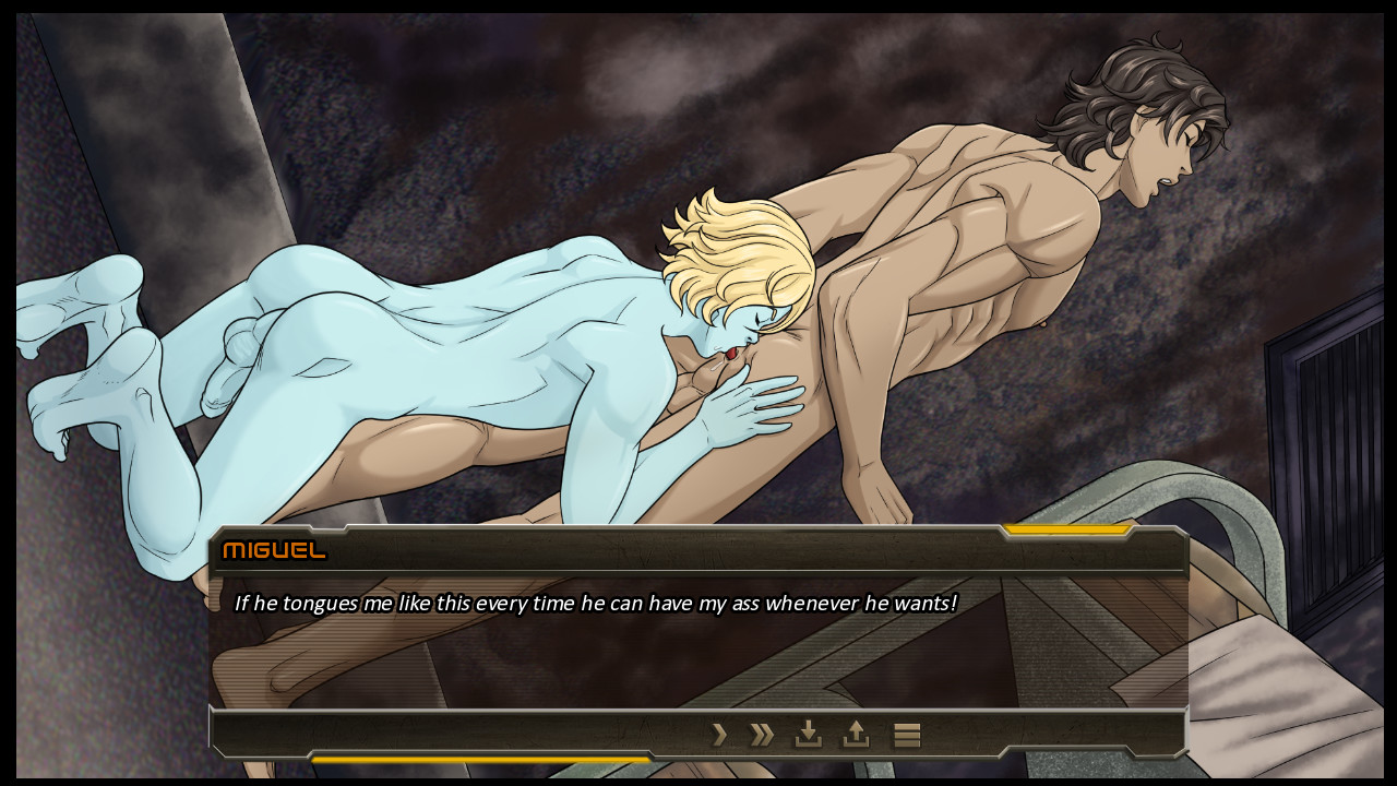 Alpha Hole Prison - A Yaoi, Gay, Bara Visual Novel screenshot #4