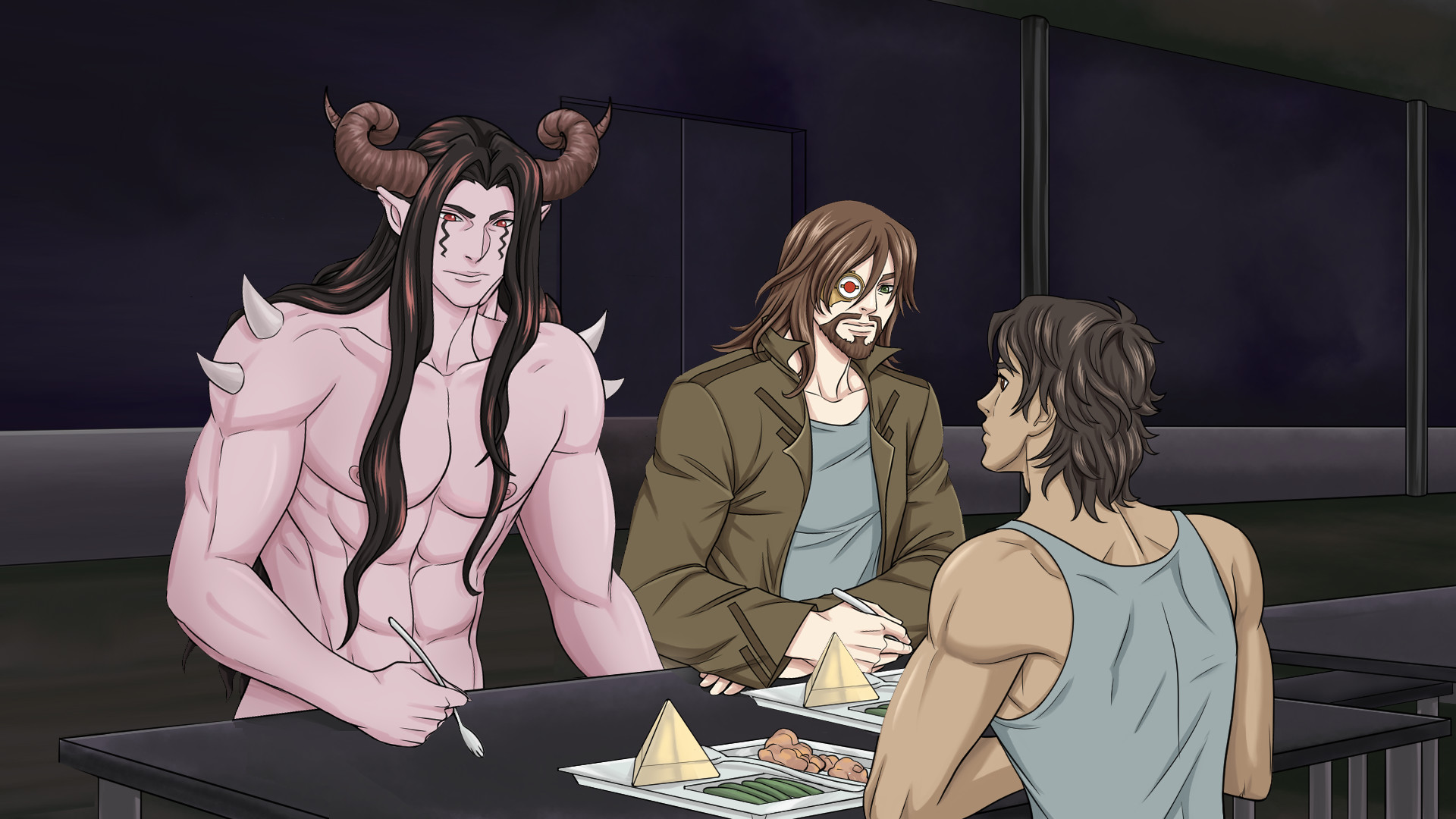 Alpha Hole Prison - A Yaoi, Gay, Bara Visual Novel screenshot #15