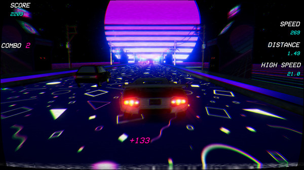 Screenshot z Retrowave