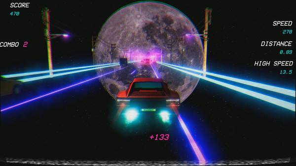 Screenshot z Retrowave