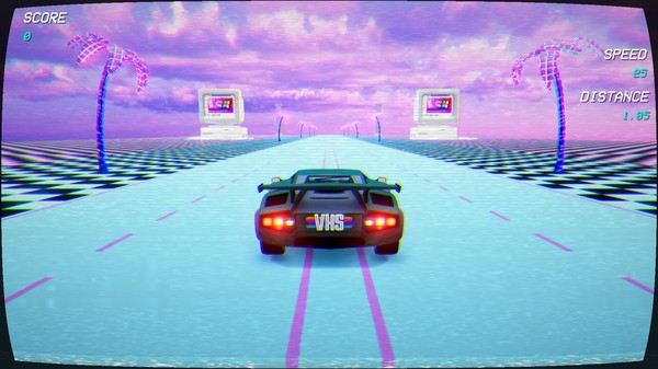 Screenshot z Retrowave