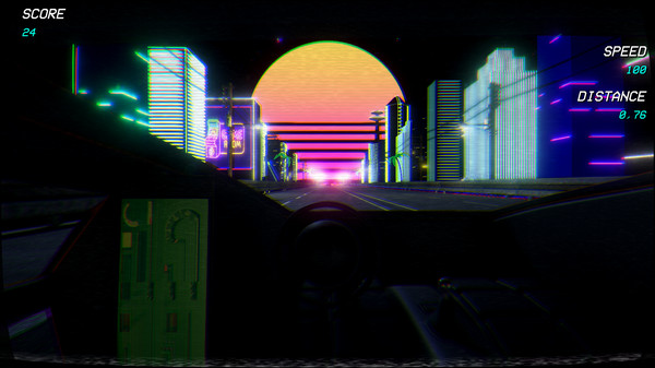 Screenshot z Retrowave