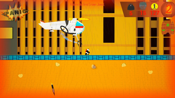 Screenshot z Rocket Panda Panic