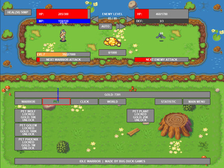 Screenshot z Idle Warrior