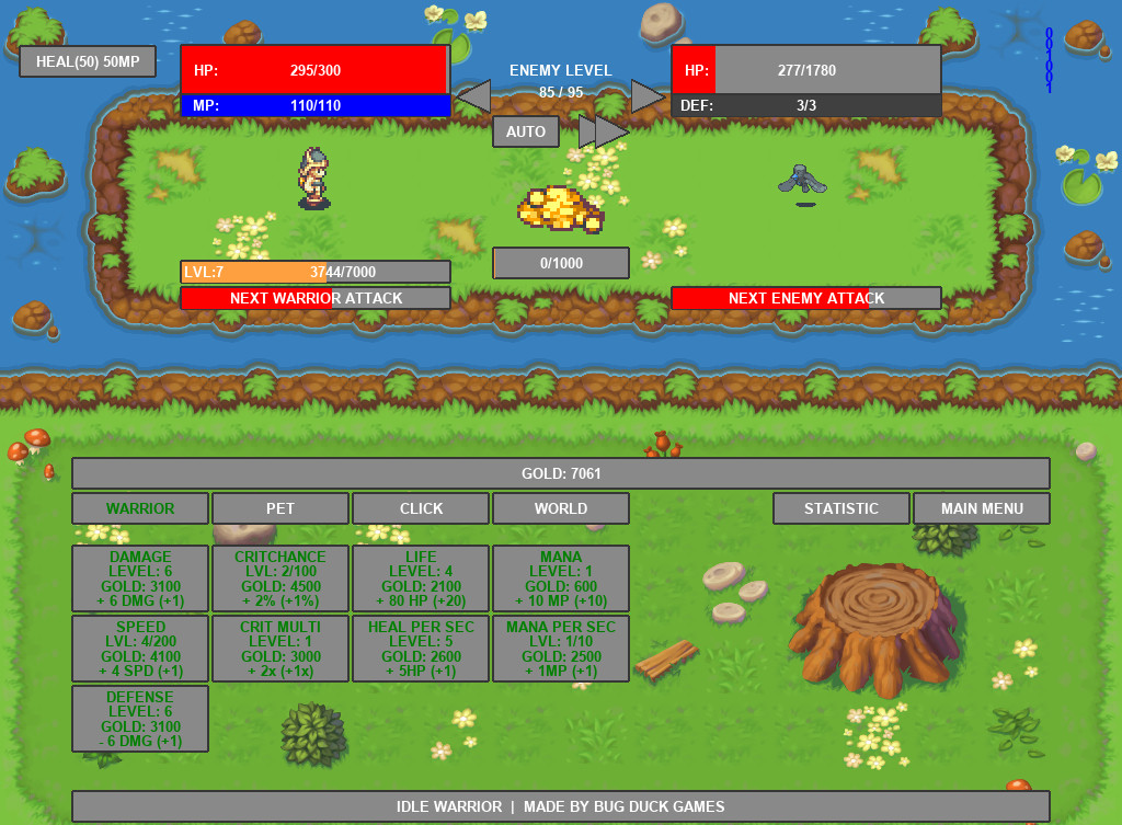 Idle Warrior screenshot 2