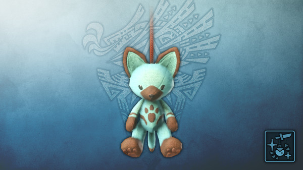 KHAiHOM.com - Monster Hunter World: Iceborne - Pendant: Mint Felyne Teddy