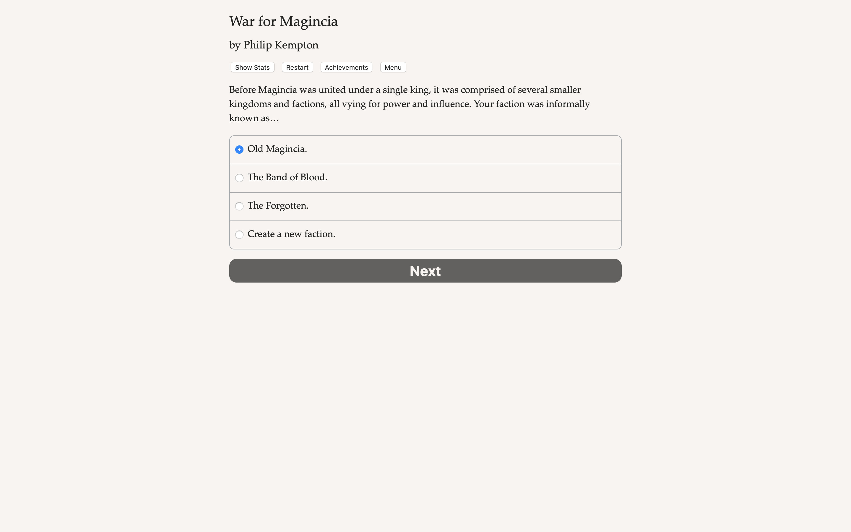 War for Magincia