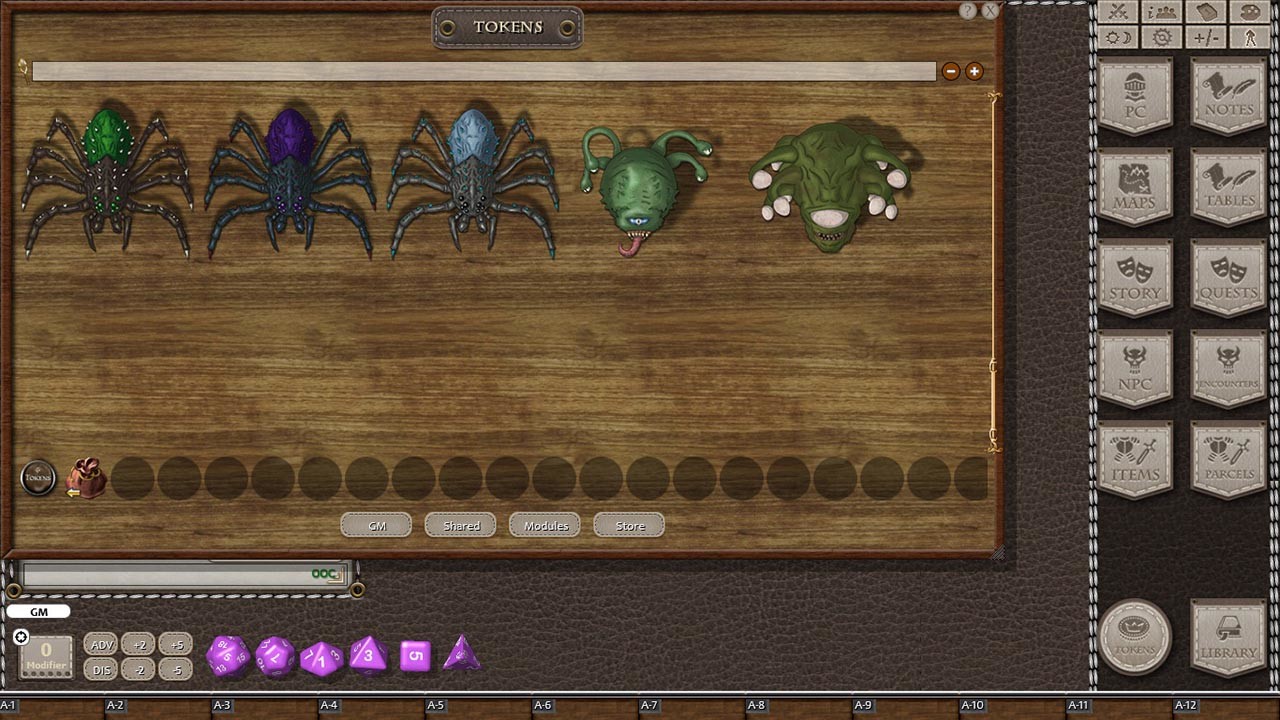 Fantasy Grounds - Jans Token Pack 07 - Under the Dark 1のスクリーンショット 1