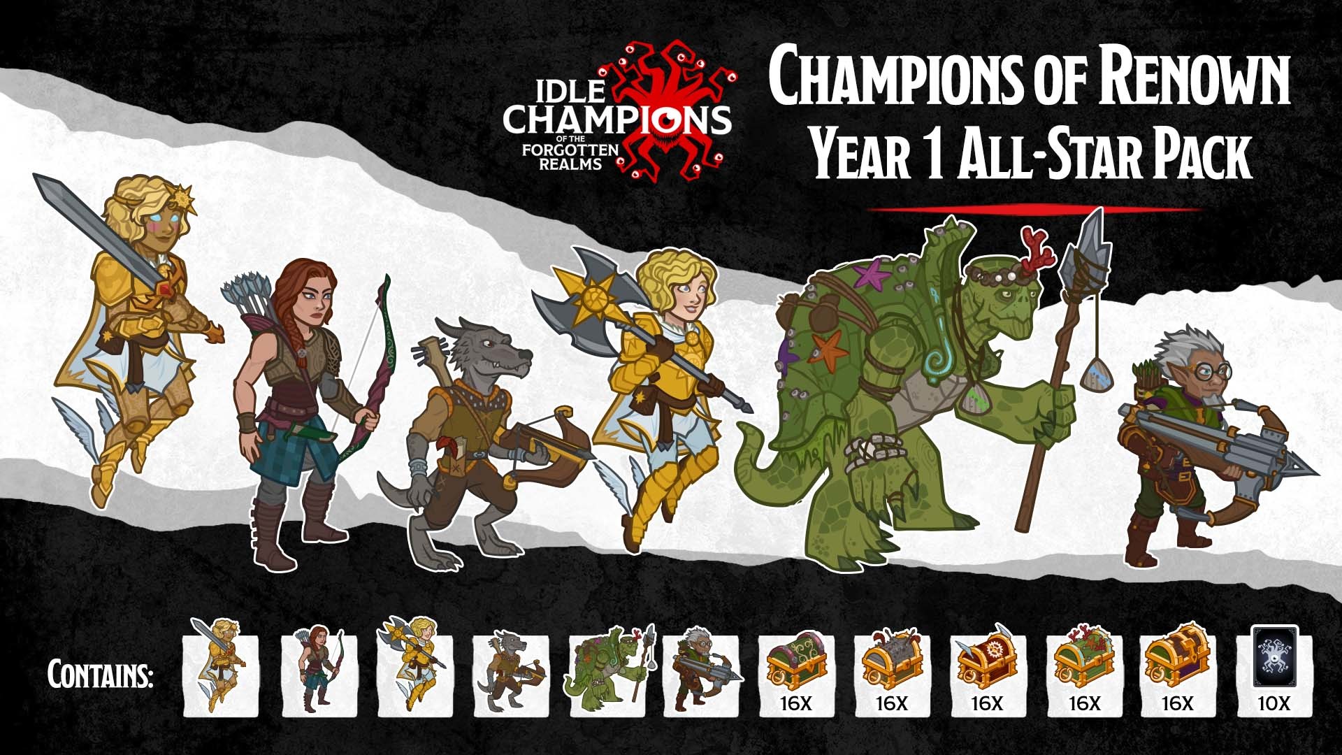 Idle Champions - Champions of Renown: Year 1 All-Star Pack Featured Screenshot #1