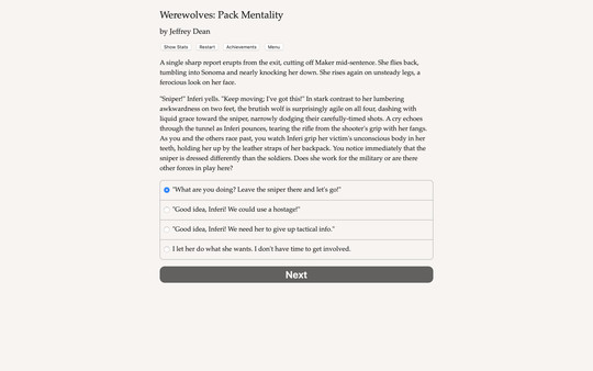 Screenshot z Werewolves 2: Pack Mentality