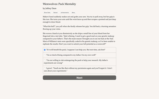 Screenshot z Werewolves 2: Pack Mentality