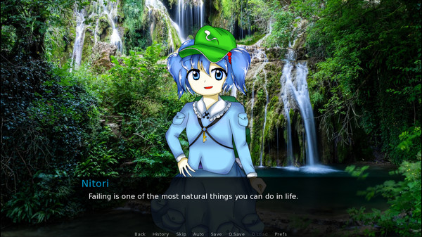 Sakuya Izayoi Gives You Advice And Dabs: Nitori Kawashiro Offers You Advice In Exchange For Cucumbers And Eats The Cucumbers screenshot 2