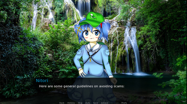 Sakuya Izayoi Gives You Advice And Dabs: Nitori Kawashiro Offers You Advice In Exchange For Cucumbers And Eats The Cucumbers screenshot 5