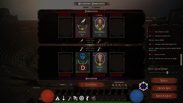 Screenshot z Gladiator Manager