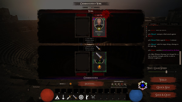 Screenshot z Gladiator Manager