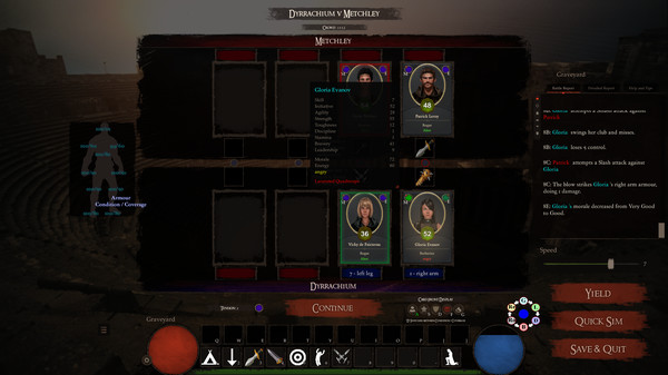 Screenshot z Gladiator Manager