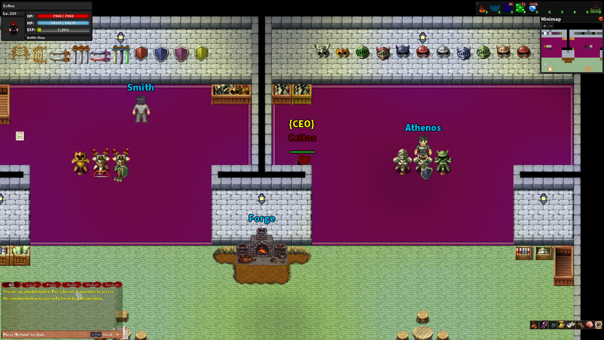 Rebornia - MMORPG 2D screenshot #7