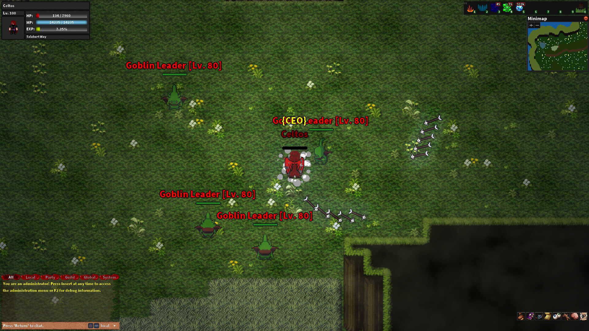 Rebornia - MMORPG 2D screenshot #11