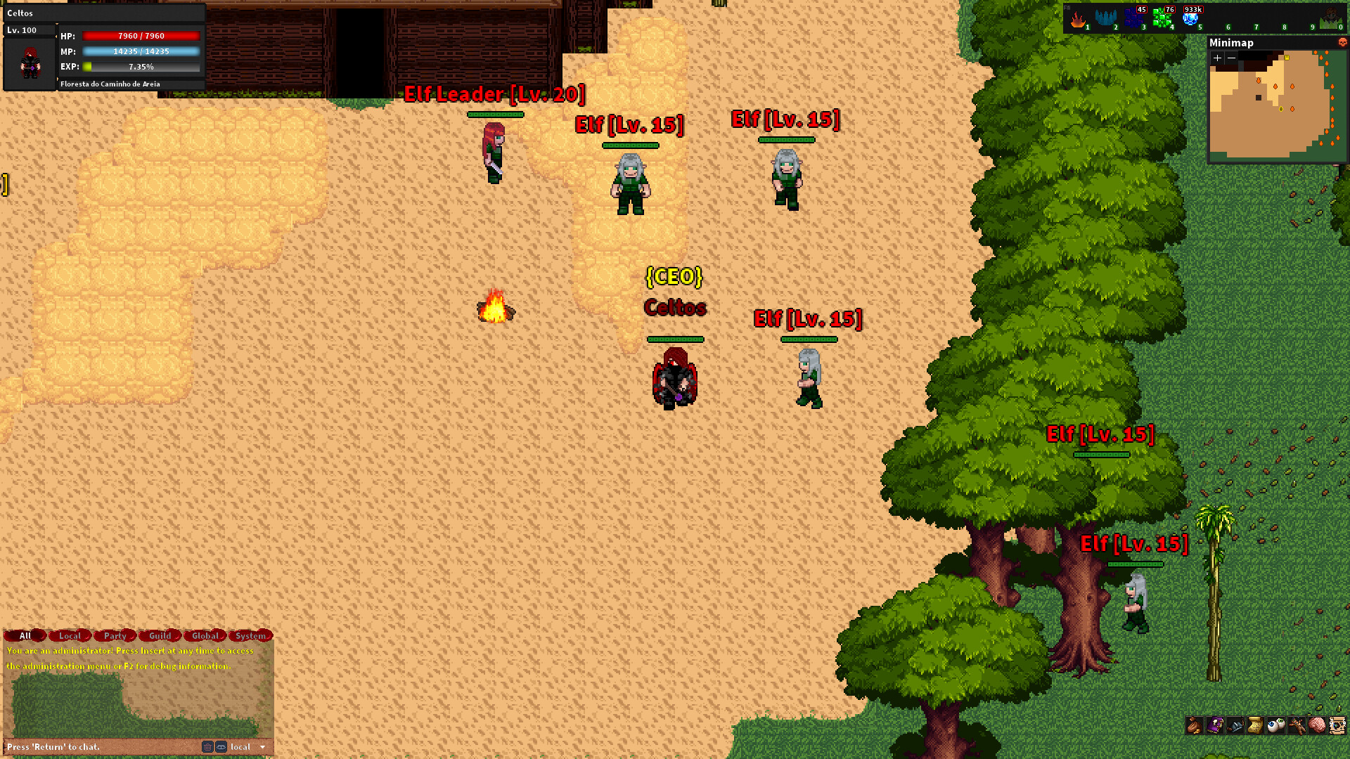 Rebornia - MMORPG 2D screenshot #2