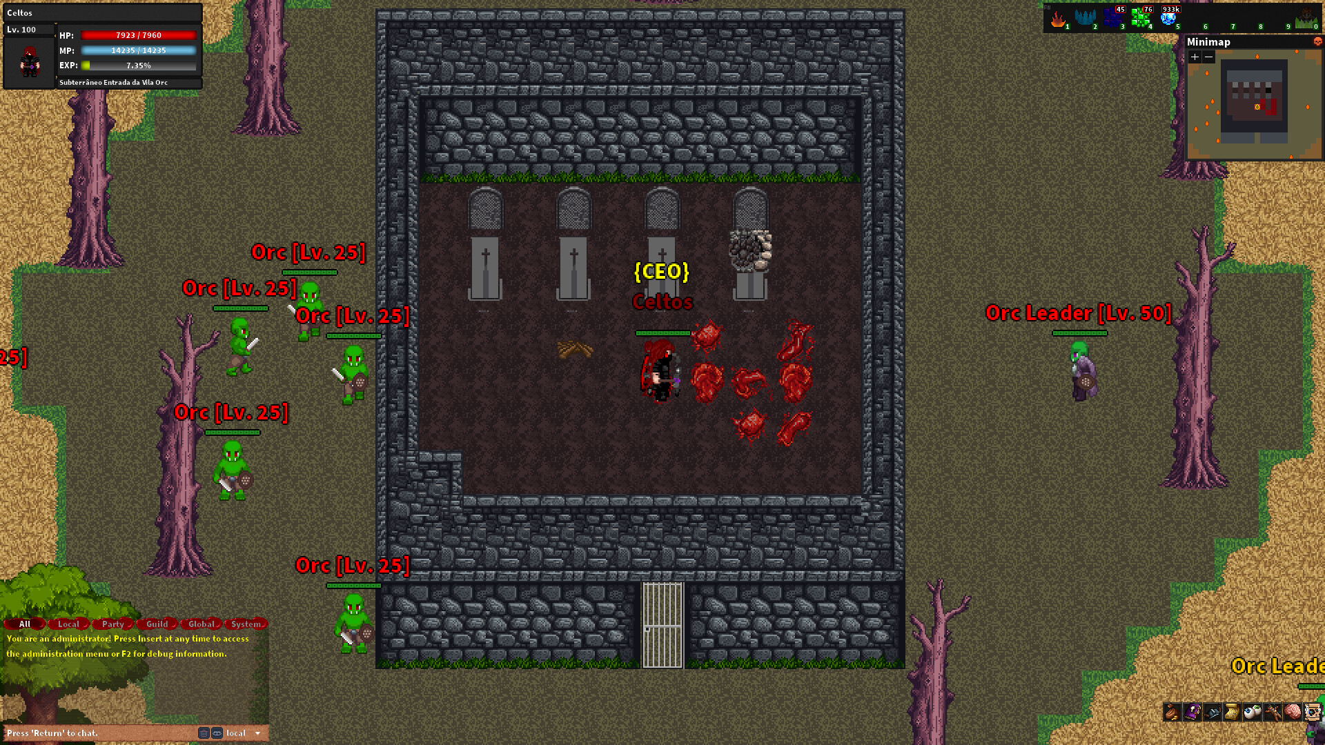 Rebornia - MMORPG 2D screenshot #3