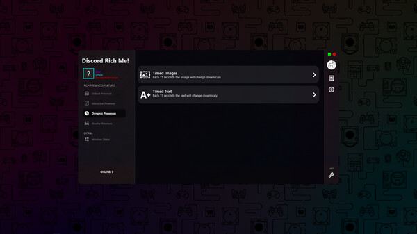Screenshot z Discord Rich Me! Engine