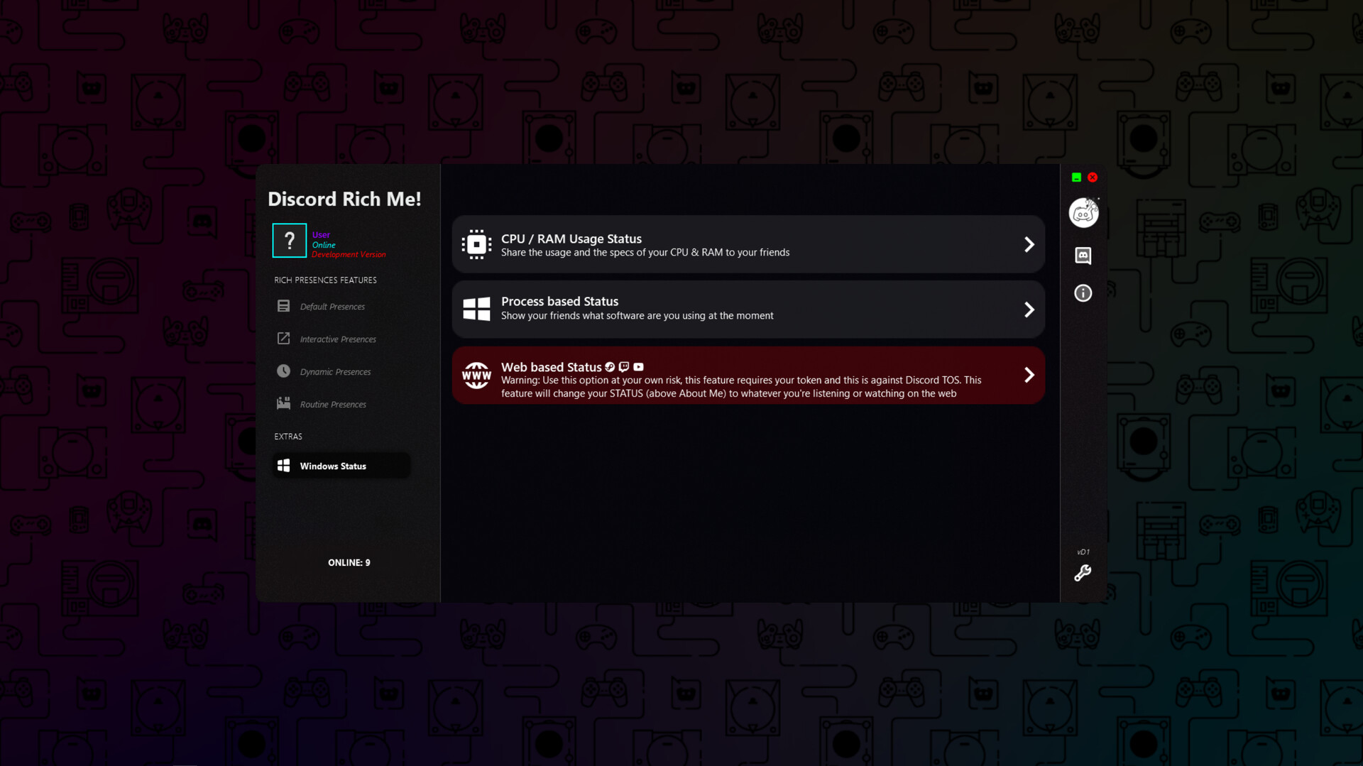 Discord Rich Me! Engine screenshot #8
