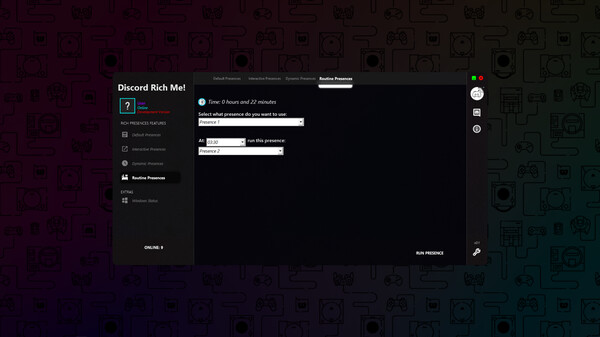 Screenshot z Discord Rich Me! Engine