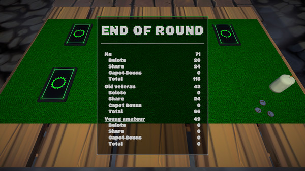 Screenshot z Belote - Play & Learn