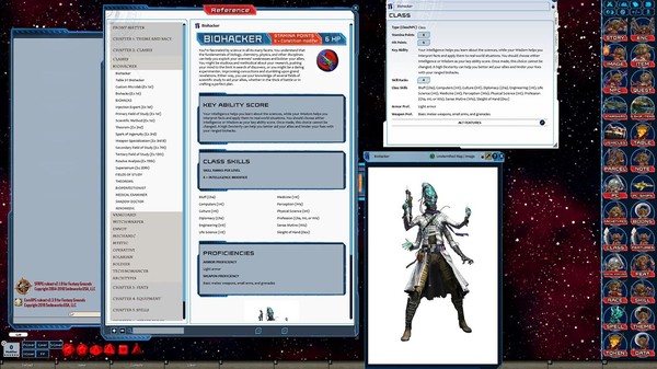 Fantasy Grounds - Starfinder Character Operations Manual screenshot 7