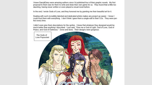 Gods of Love Art Book screenshot 1
