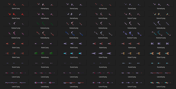 RPG Maker MV - Medieval Asian Fantasy Weapons Pack